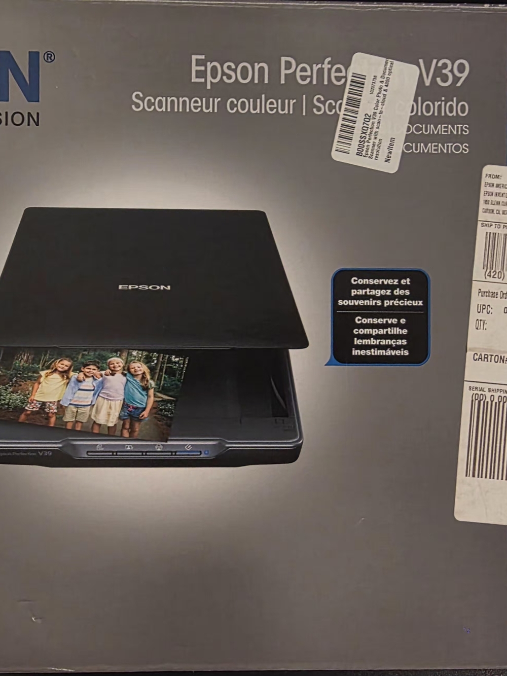 Epson Perfection V39 Flatbed Scanner – Tested Working – Clean Condition